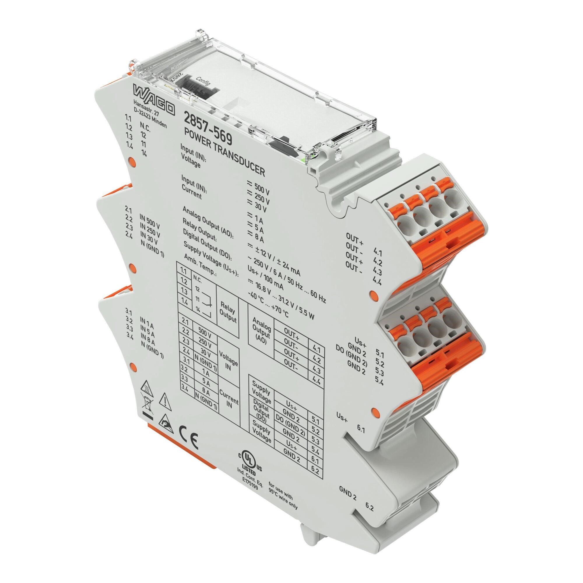WAGO Single-Phase Power Signal Conditioner; 24VDC