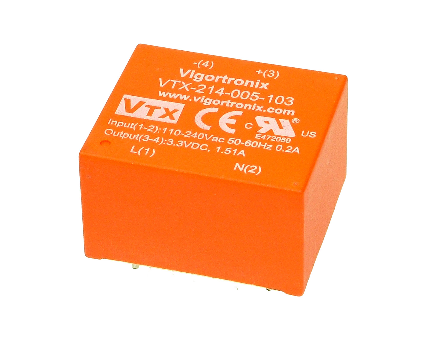 Vigortronix VTX-214-005-1 AC-DC Converter 5 Watt