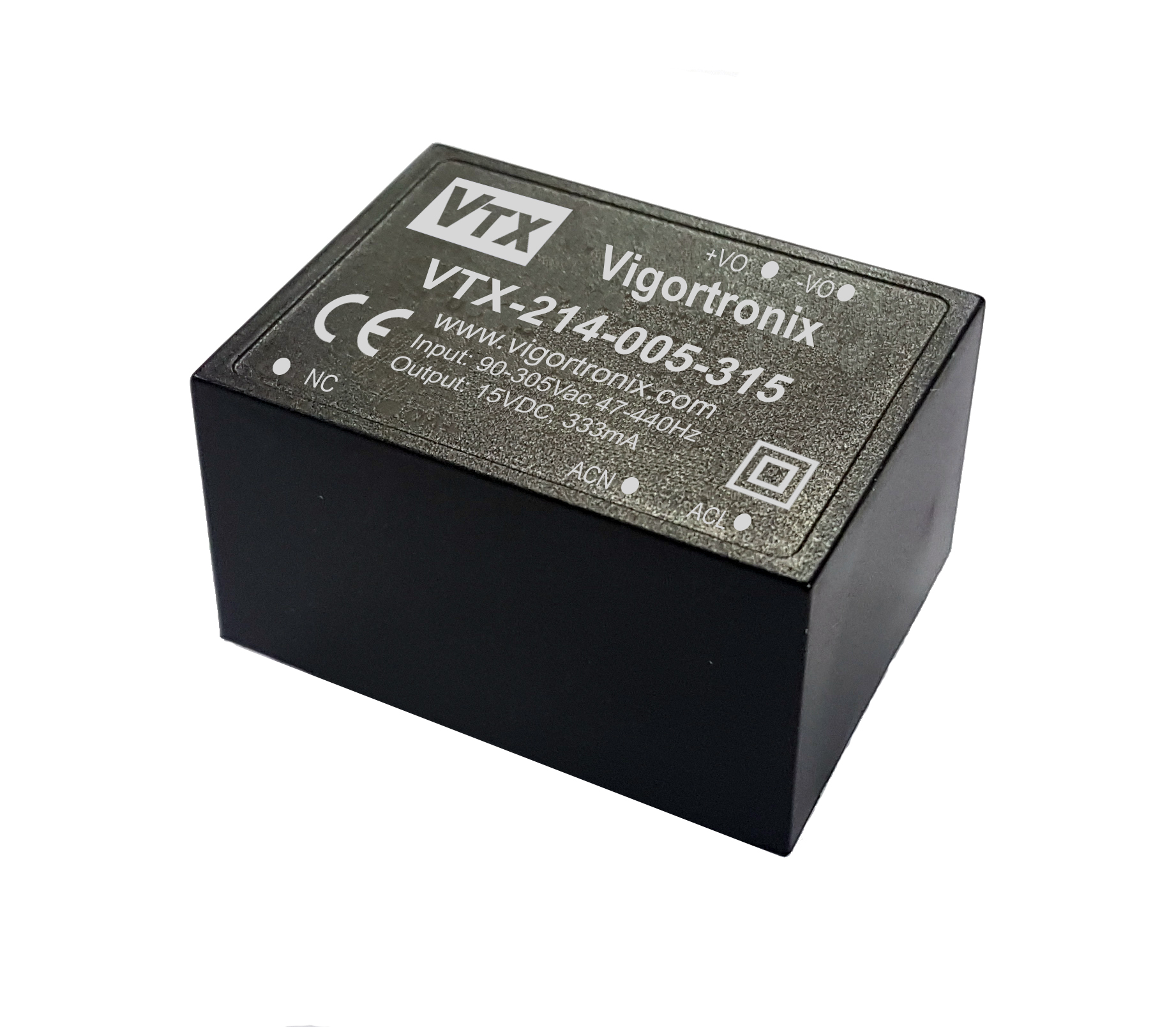 Vigortronix VTX-214-005-3 AC-DC Converter 5 Watt