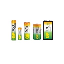 Ni-MH high capacity rechargeable batteries - GP