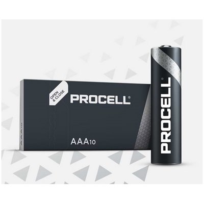 Duracell Procell  AAA 1.5v PC2400 (Box 10) 5000394080546