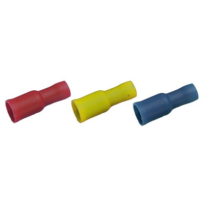 Pack 100 female bullet 12A Red 4mm