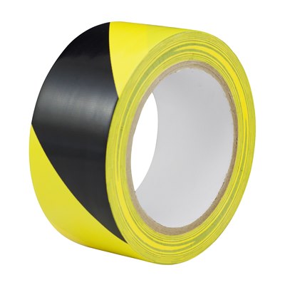 Adhesive Hazard Warning Tape Black/Yellow