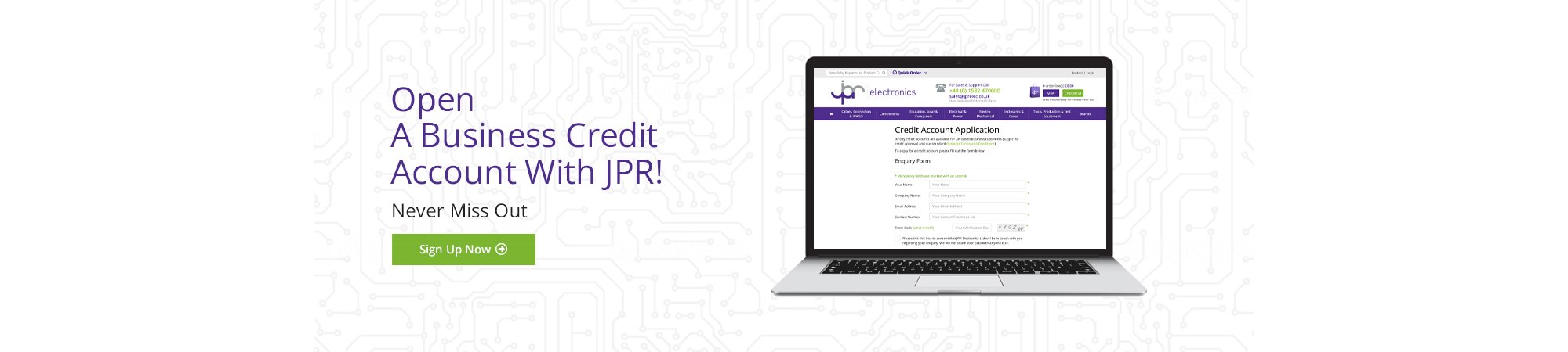 Credit Account Banner