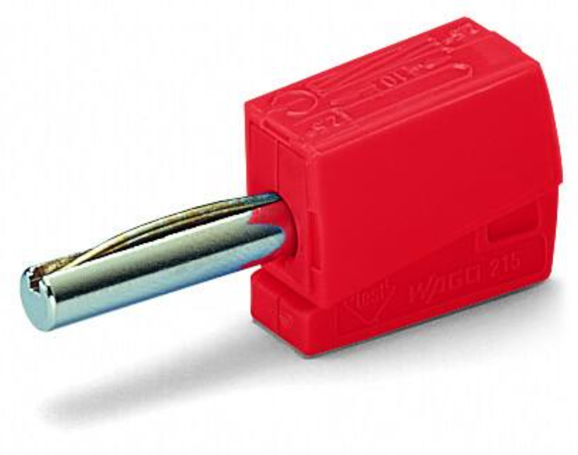 WAGO 215-212 Red; Banana plug; for socket 4 mm Ø; 2,50 mm²