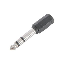 6.35mm stereo Jack plug to 3.5mm stereo socket