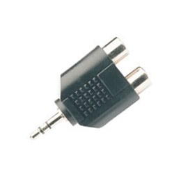 3.5mm Stereo jack plug to 2 x phono sockets
