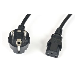 SCHUKO plug to IEC socket cordset