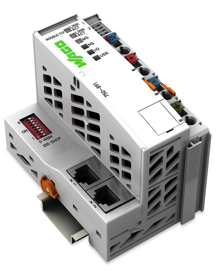 WAGO Controller Modbus TCP; 4th gen; 2 x ETHERNET