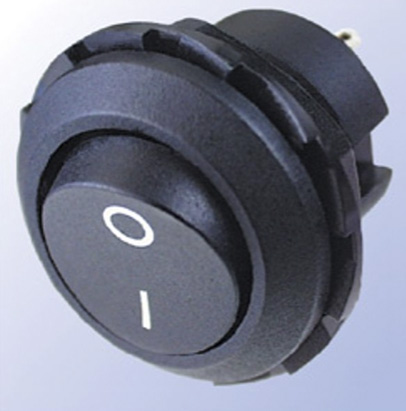 Circular Rocker Switches - I/0 legend