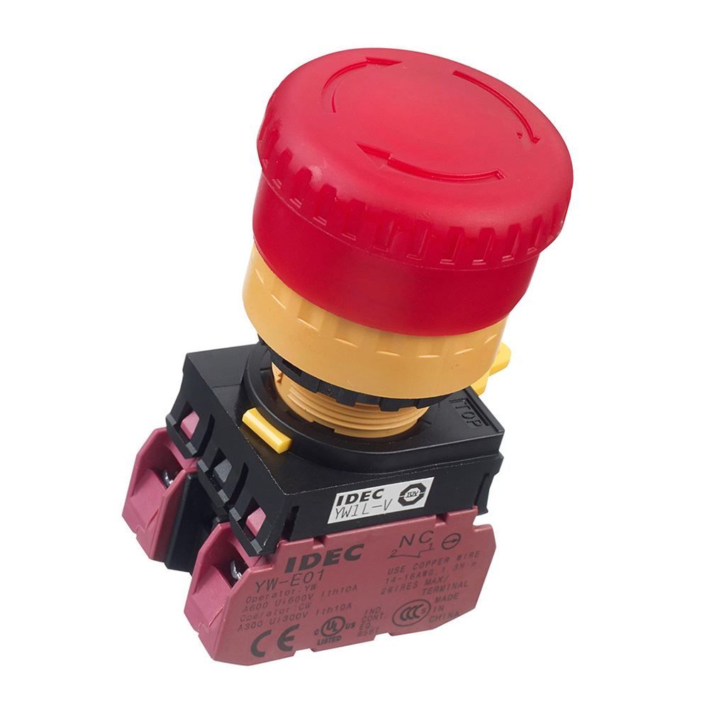 IDEC YW 22mm illuminated Emergency Stop Switch, DP