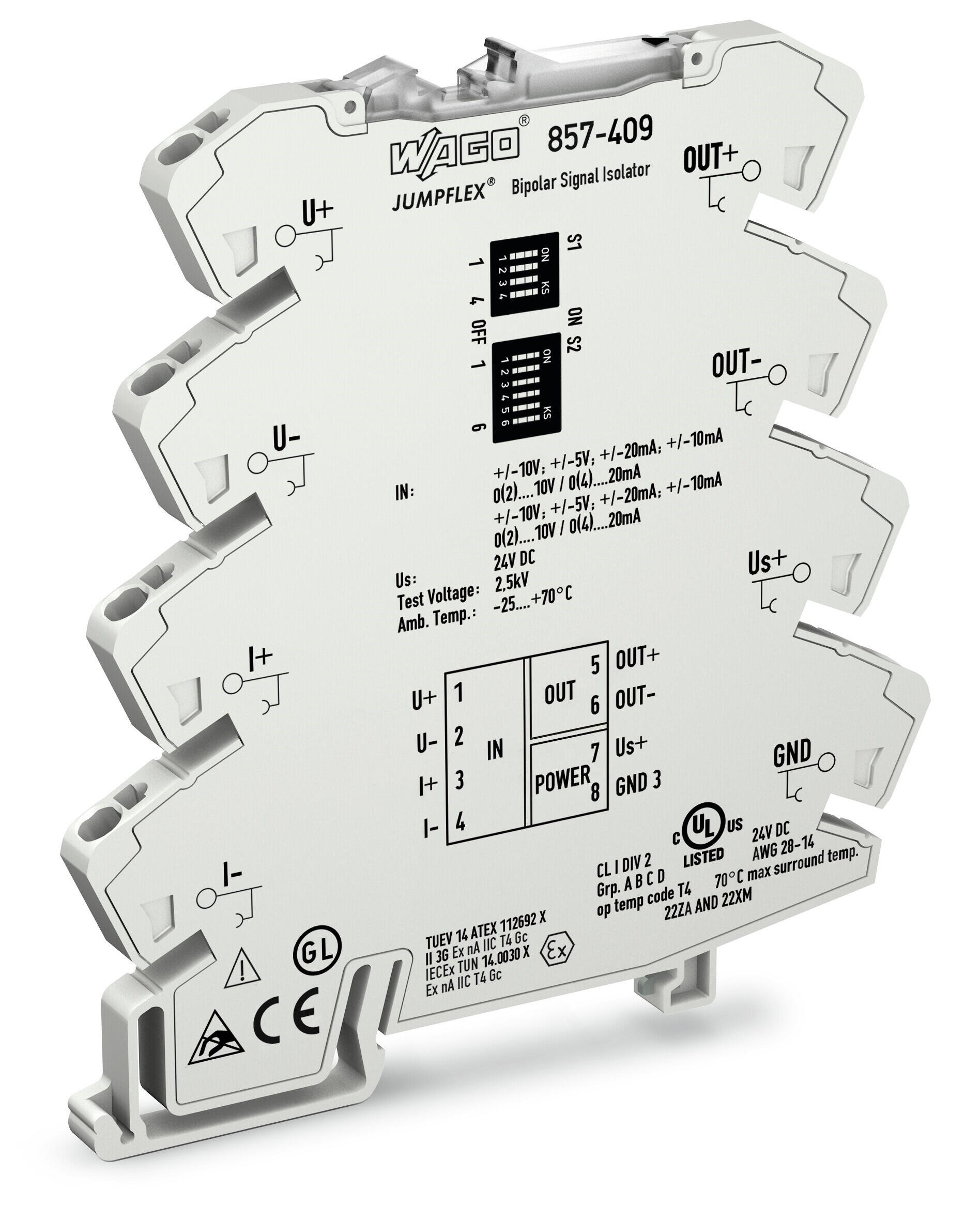 WAGO 857-409 Isolation Amplifier