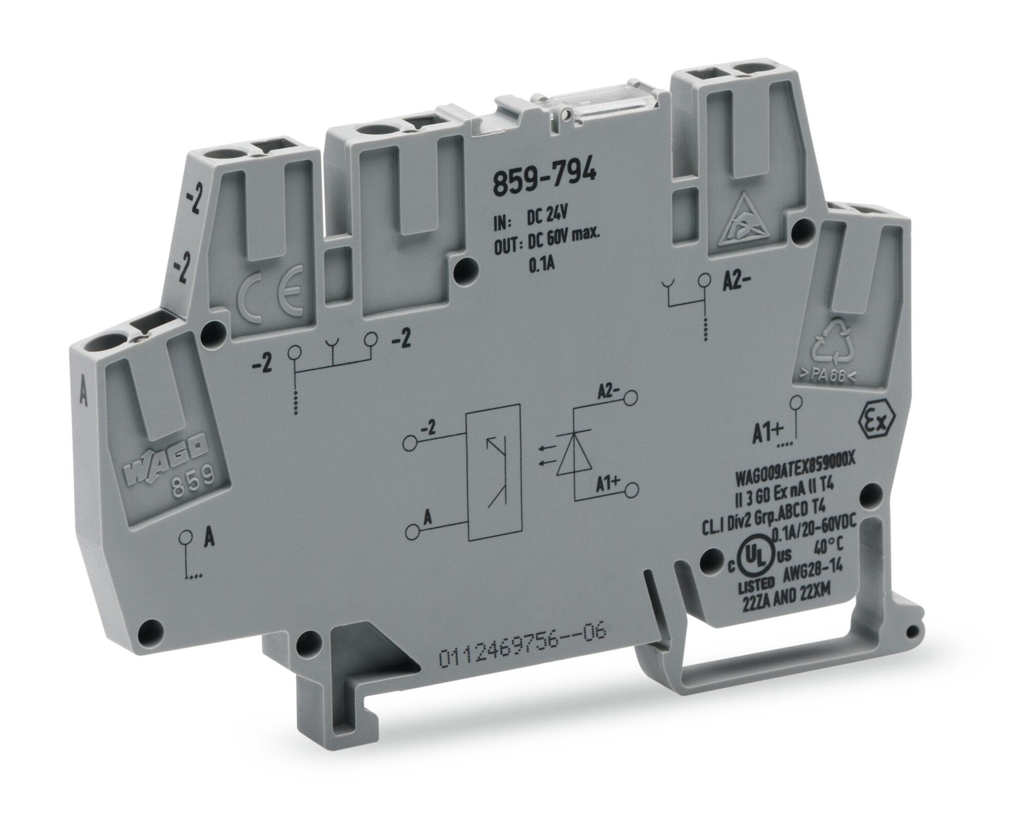 WAGO 859-794 Optocoupler module; 24VDC