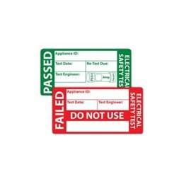 PAT Testing Labels - PASSED/FAILED