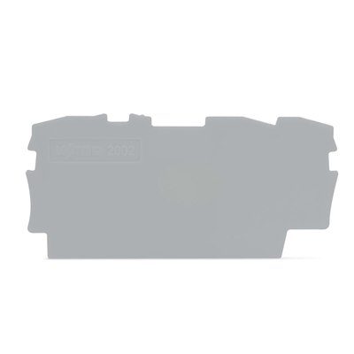 Wago 2002-1391 End and Intermediate Plate Grey