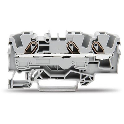 Wago 2006-1301 6mm 3 Conductor Grey Terminal Block