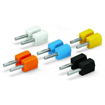 Banana plug 2.50mm²; socket 4mm Ø; 10x each colour; pack 50
