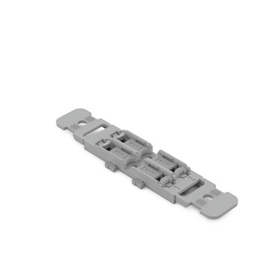 Wago Mounting Carrier with Strain Relief; 2-way; for inline splicing connector with lever