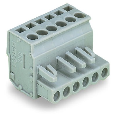 232-206/026-000 6 Way Angled Female Connector