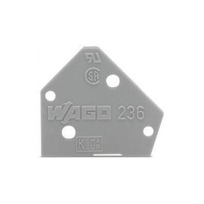 WAGO 236-100 in GreyEnd Plate for 236 Series