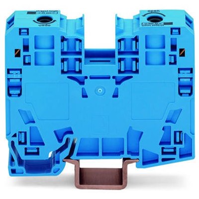 2 Conductor 125A Side Entry Terminal Block Blue
