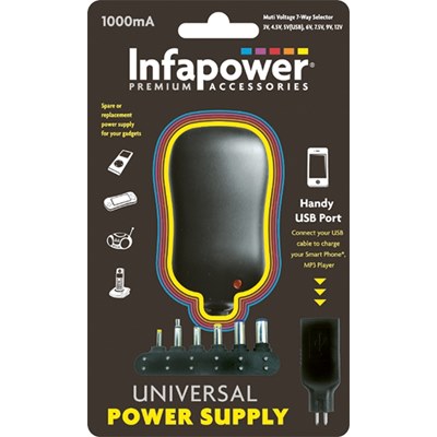 Universal mains adaptor 1000mAP002