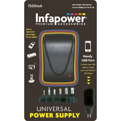 Universal mains adaptor 1500mAP003