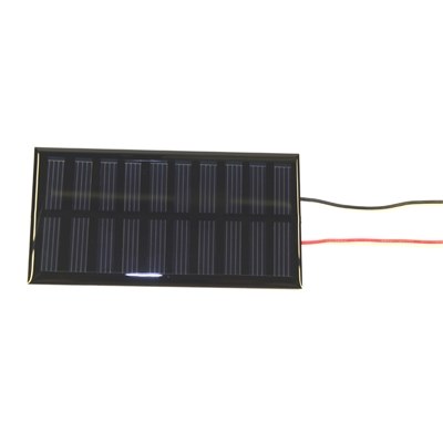 5.0V 0.65W Polycrystalline solar module Supplied with connecting wires ...