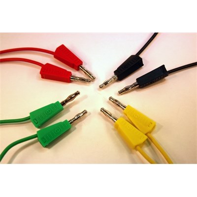 4mm Stackable Lead Green - 100cm