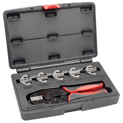 Interchangeable Ratchet Crimp 7-Piece Tool Set