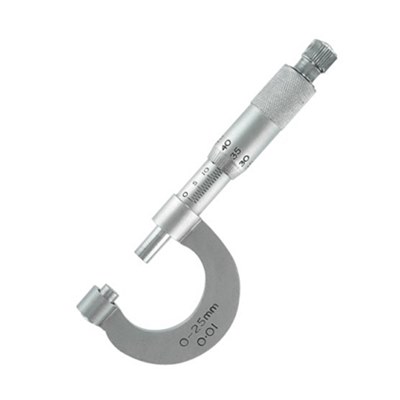Micrometer Measuring range: 0-25mm & graduation 0.01mm