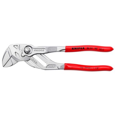 Pliers Wrench pliers and a wrench in a single tool plastic coated chrome-plated 180 mm 86 03 180