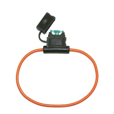 In-line blade fuse holder  12" Loop