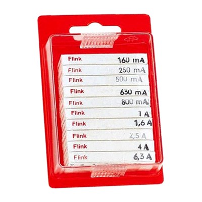 Pack 100 Assorted Q.B. glass fuses