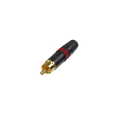 NYS373-2 Phono Plug Gold Plated Contact Red Coded Ring
