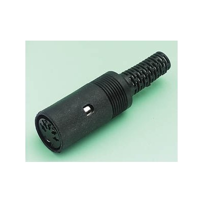 6 pin inline DIN skt.