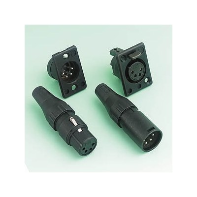 4 pole XLR chassis plug 711-0400