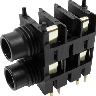 6.35mm Single mono stacking jack.