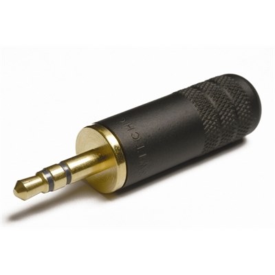 3.5mm h/d stereo jack plug. Gold-plated contacts
