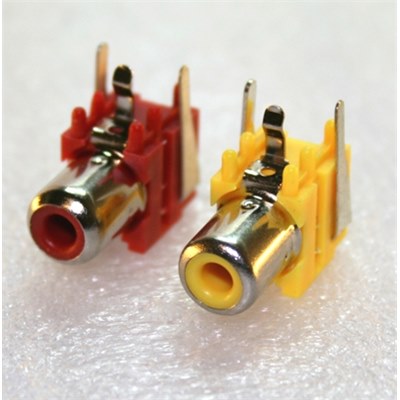 PCB phono socket Red