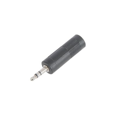 Adaptor 3.5mm Stereo plug to 6.3mm Stereo Jack socket