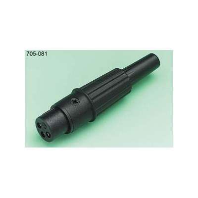 3 pole XLR cable plug