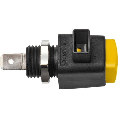 Quick Release 4mm Safety Terminal 16A ESD 798 Yellow
