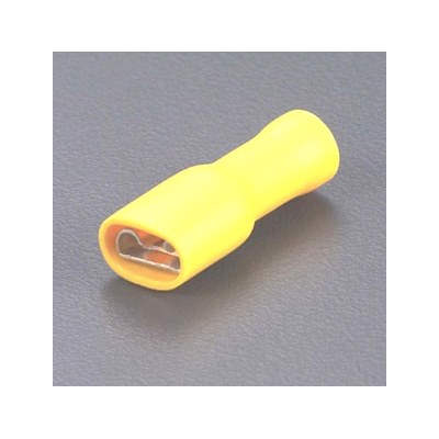 Fully insulated receptacle - Red 4.8mm (Pk x 100)