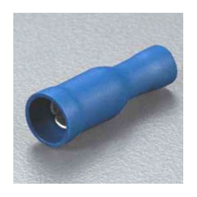 Female Bullet Terminal 12A Red 4mm Pack 100