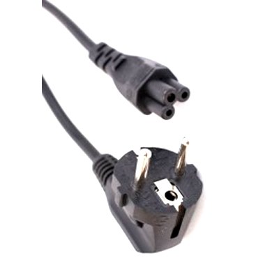 European SCHUKO Plug to C5 Cloverleaf socket.1.8M 6A Rated