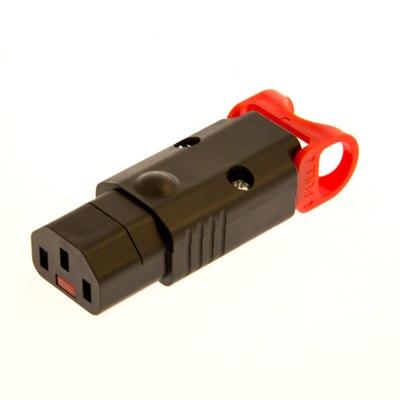 IEC Lock & C13 Rewireable Connector