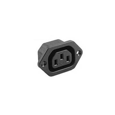 IEC outlet 4.8 mm faston