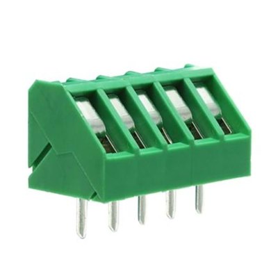 CTBP3000/6; 5mm; Low Profile; 45°; PCB; Rising Clamp