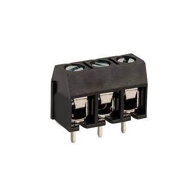 3 Pole 5mm Interlocking Terminal Block Low Profile